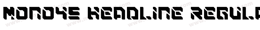 Mono45 Headline Regular字体转换